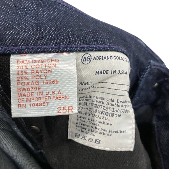 Adriano Goldschmied Farrah Skinny Jeans Womens 25 High Rise Stretch Dark Wash AG - Picture 8 of 8